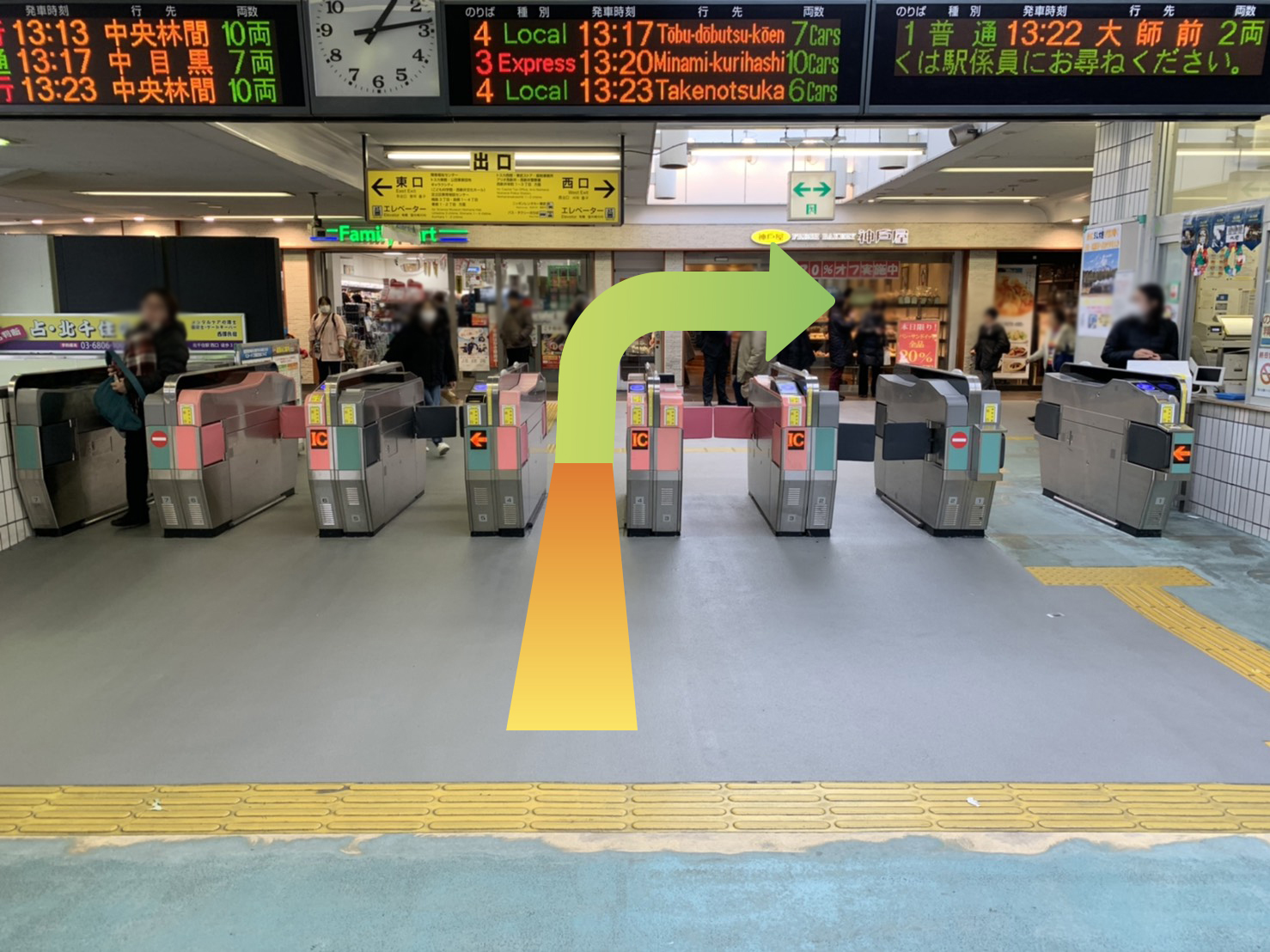 アクセス_西新井駅からの道順